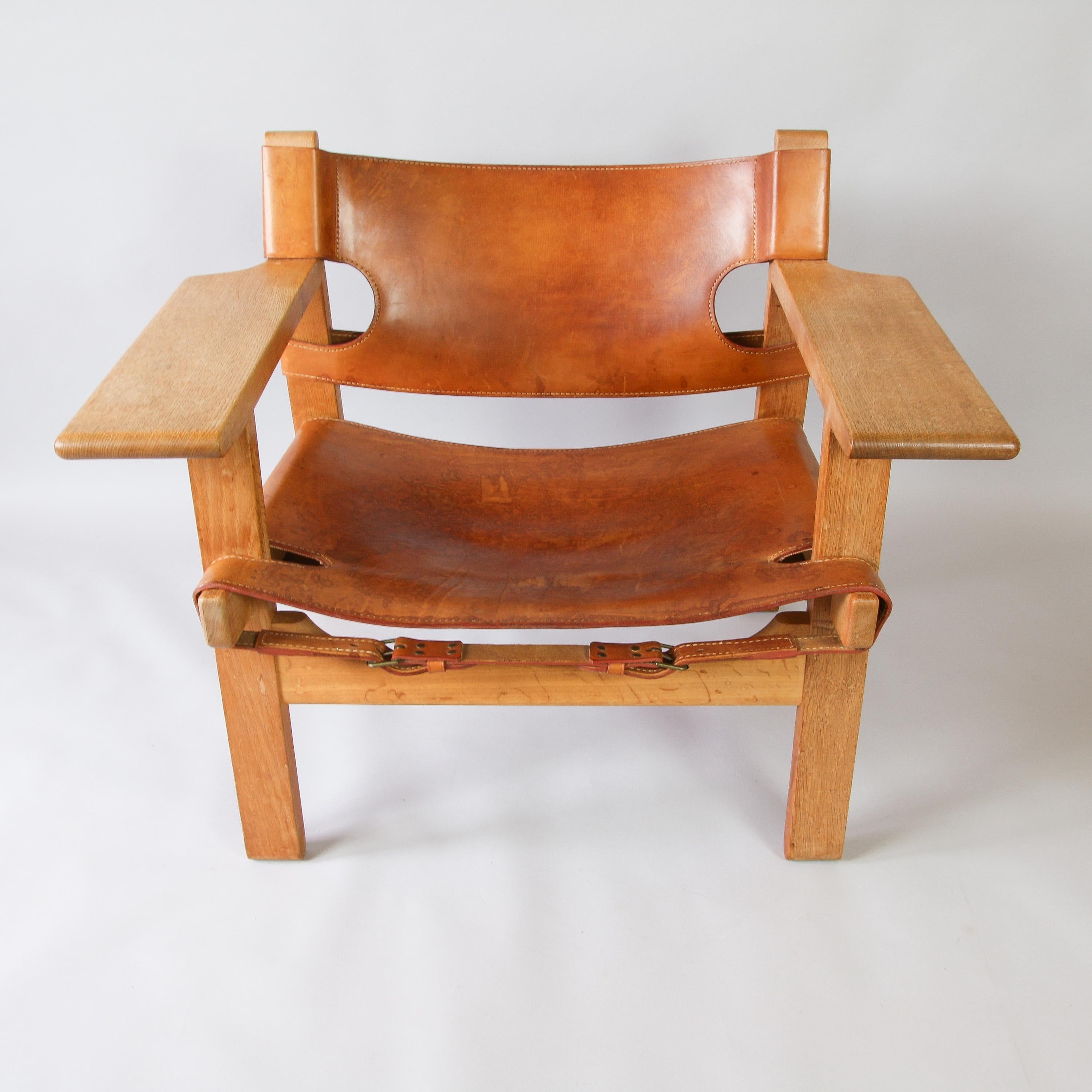 Mid-20th Century Pair of Børge Mogensen Spanish Chairs, 1960s