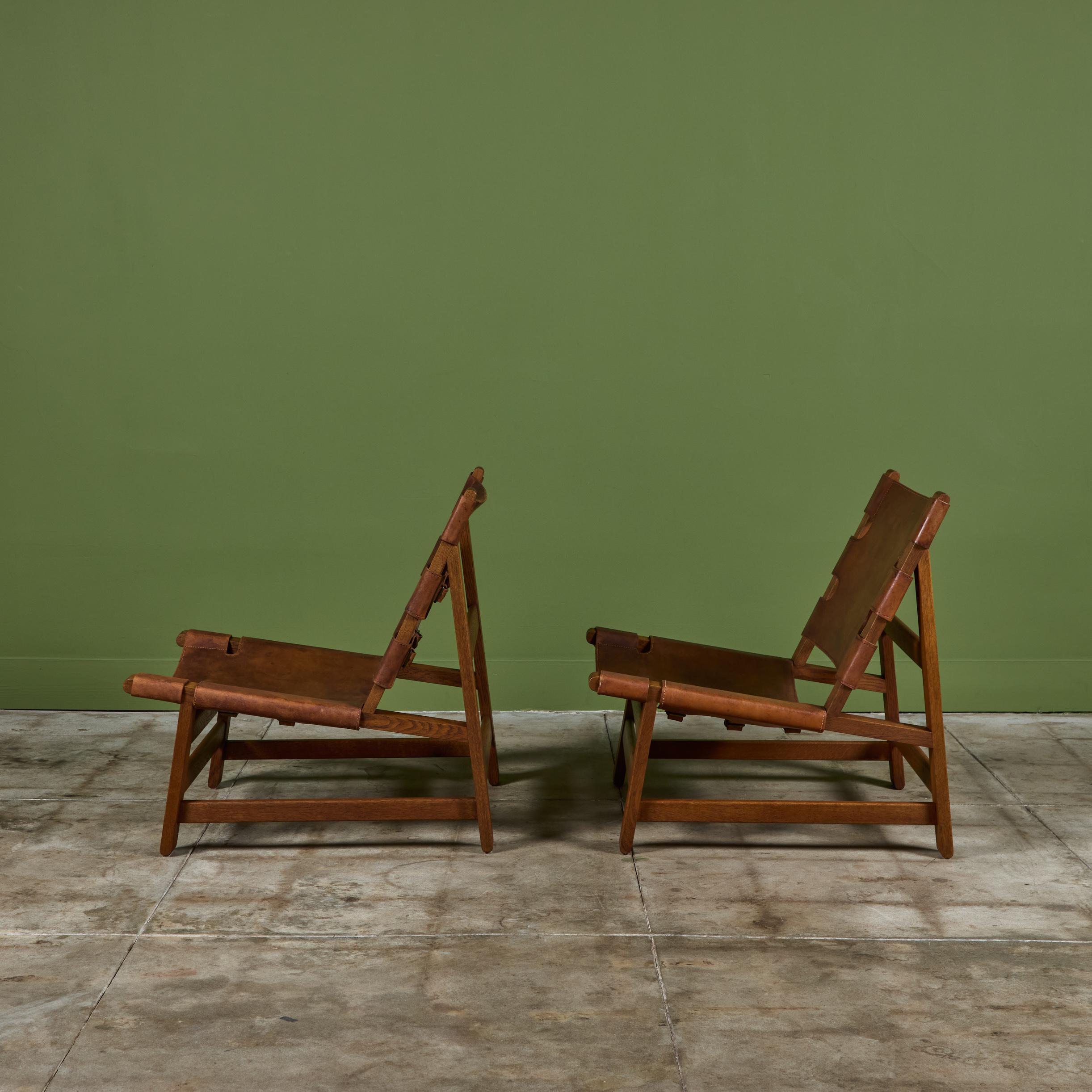 Mid-Century Modern Paire de chaises espagnoles Børge Mogensen pour Fredericia Stolefabrik en vente