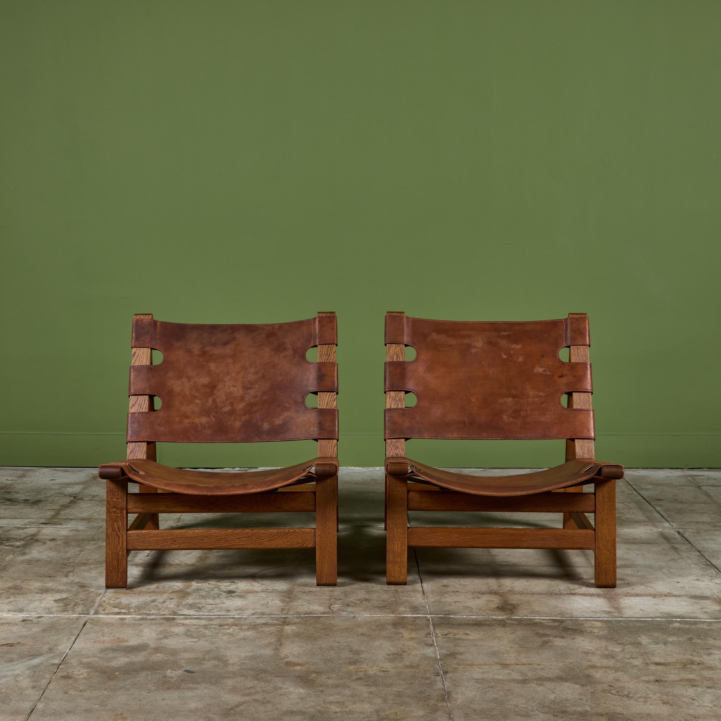 Danois Paire de chaises espagnoles Børge Mogensen pour Fredericia Stolefabrik en vente