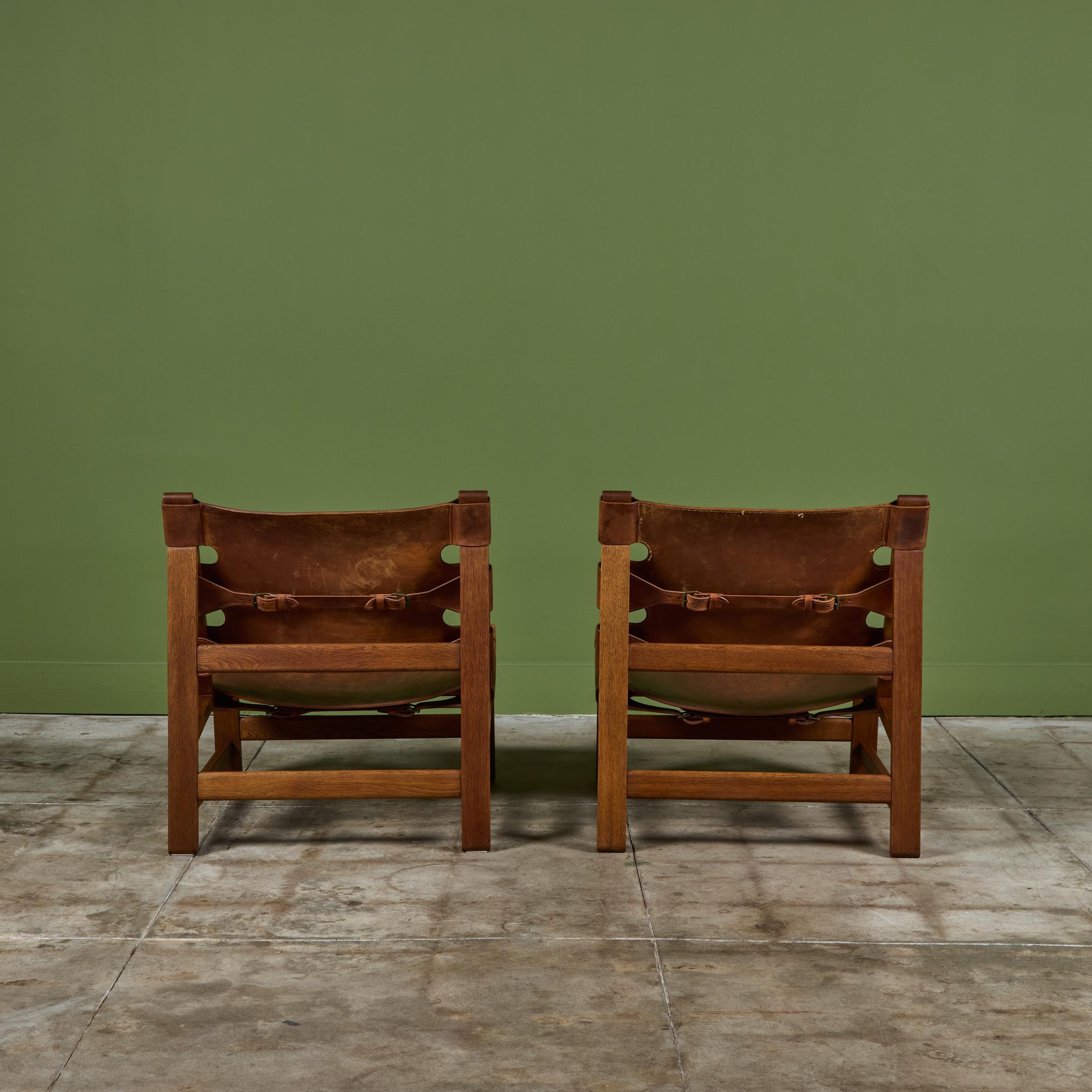 Paire de chaises espagnoles Børge Mogensen pour Fredericia Stolefabrik en vente 1