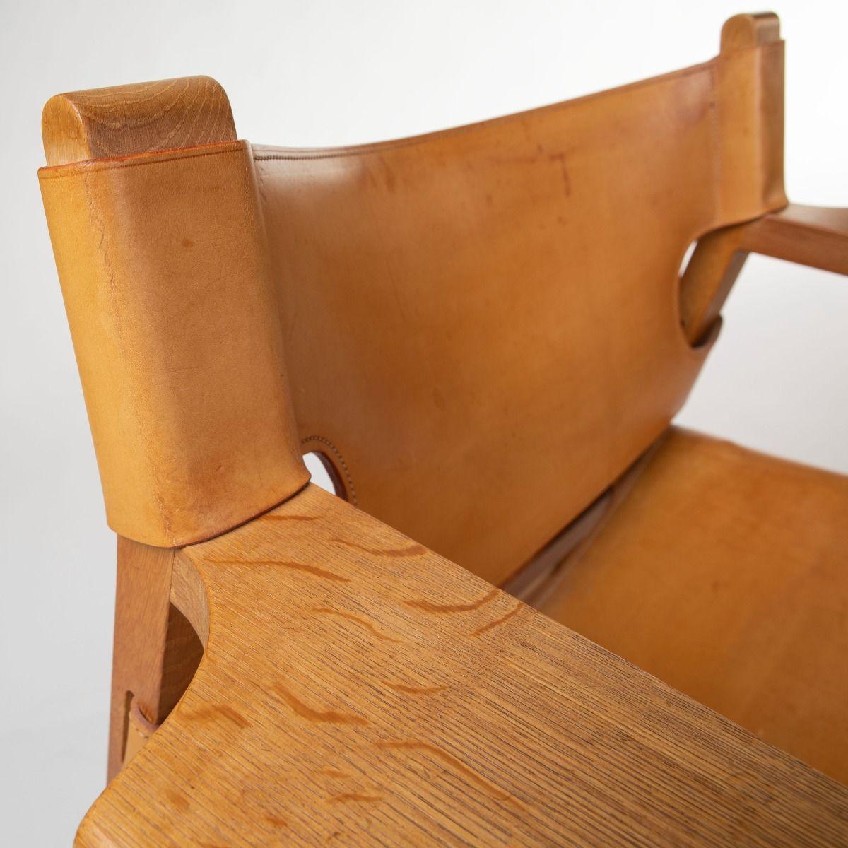 Pair of Børge Mogensen Spanish Chairs Model BM 2226 For Sale 5