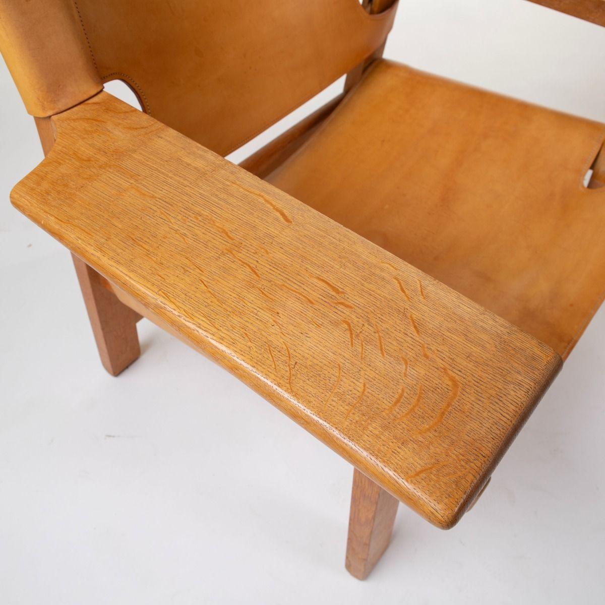 Pair of Børge Mogensen Spanish Chairs Model BM 2226 For Sale 6