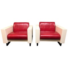Pair of Brian Kane Fiberglass Armchairs