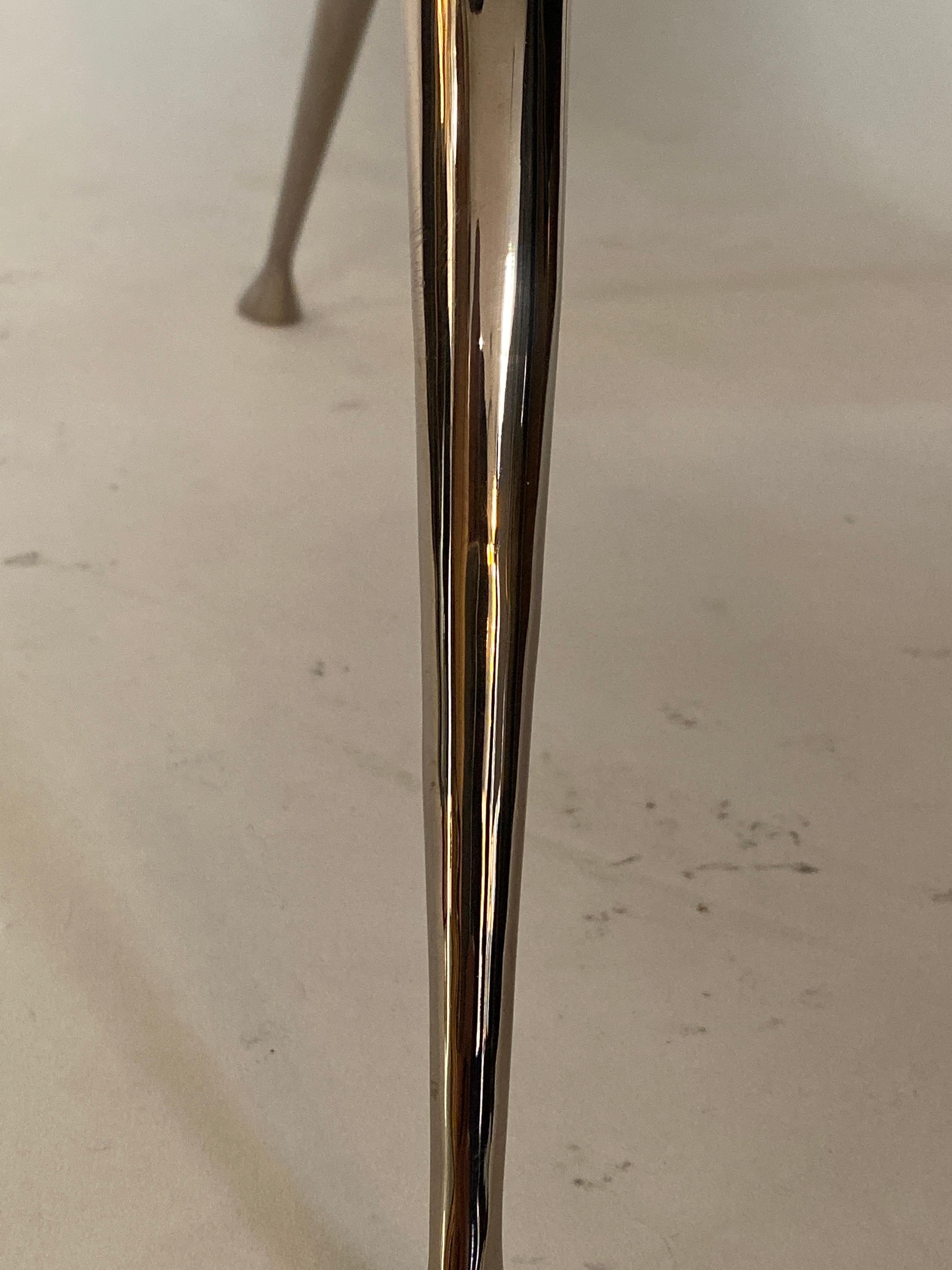 Pair of Briance Chairs, Black Nickel by Bourgeois Boheme Atelier For Sale 2
