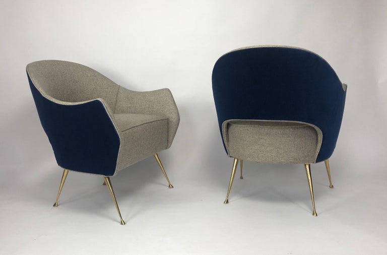 Mid-Century Modern Pair of Briance Chairs by Bourgeois Boheme Atelier For Sale