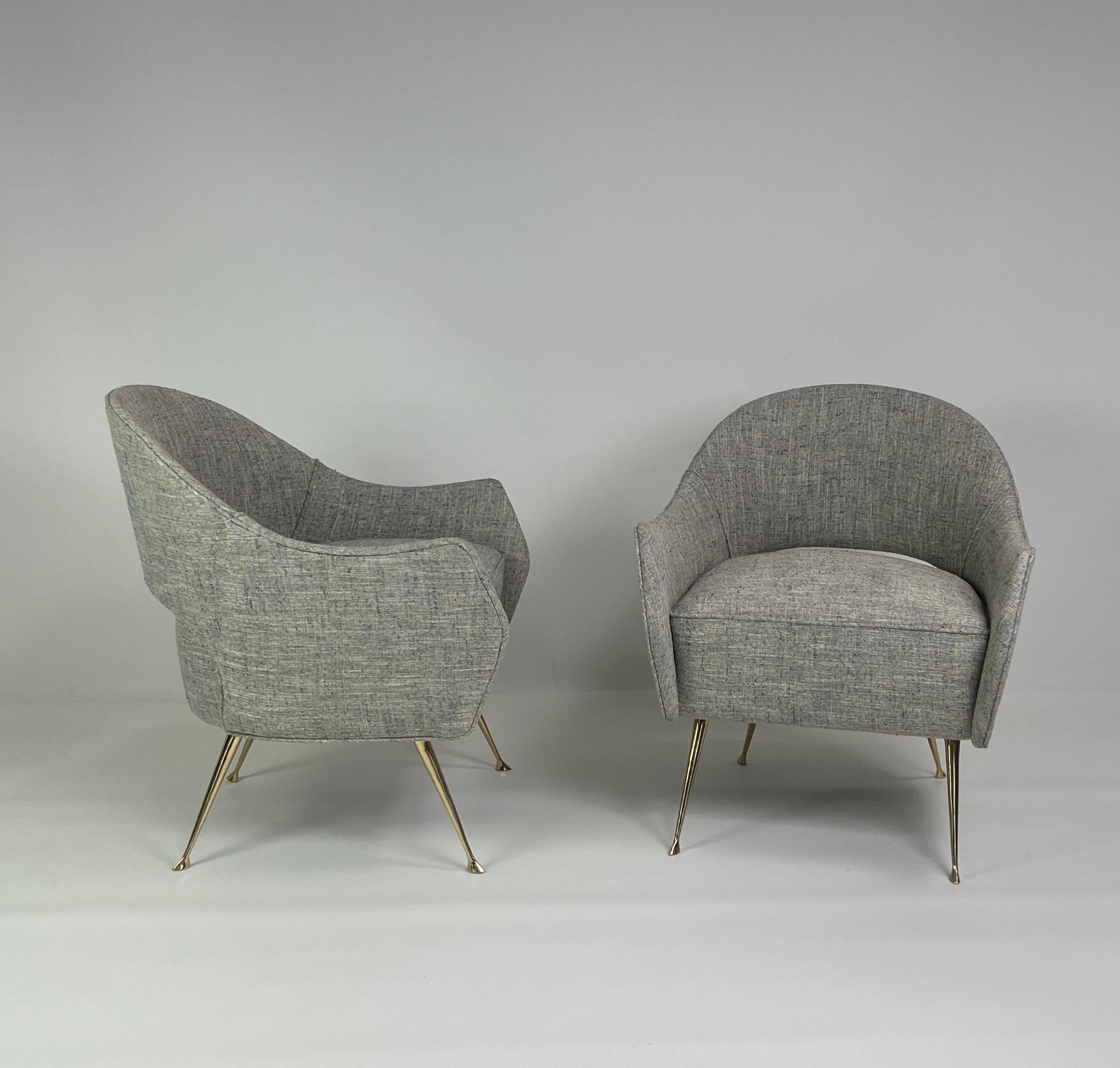American Pair of Briance Chairs by Bourgeois Boheme Atelier For Sale