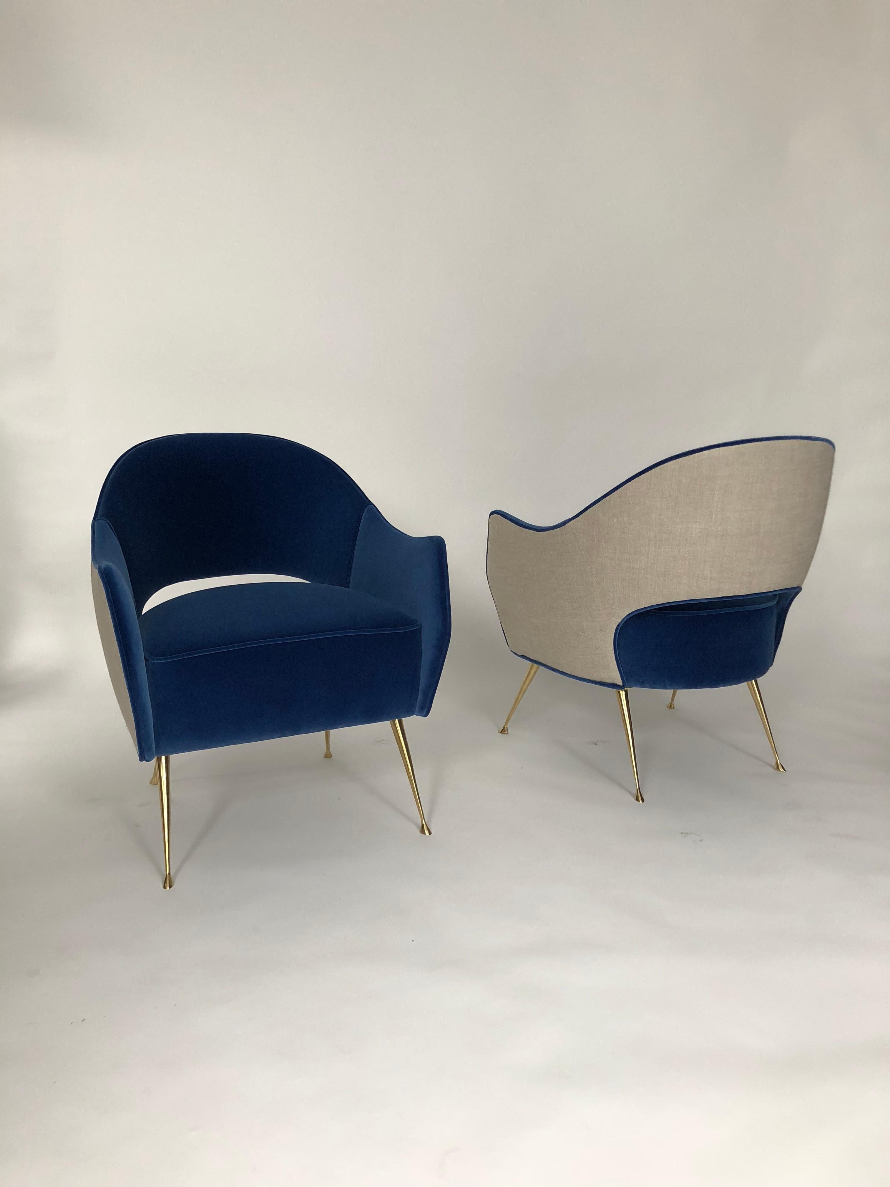 Pair of Briance Chairs by Bourgeois Boheme Atelier For Sale 1