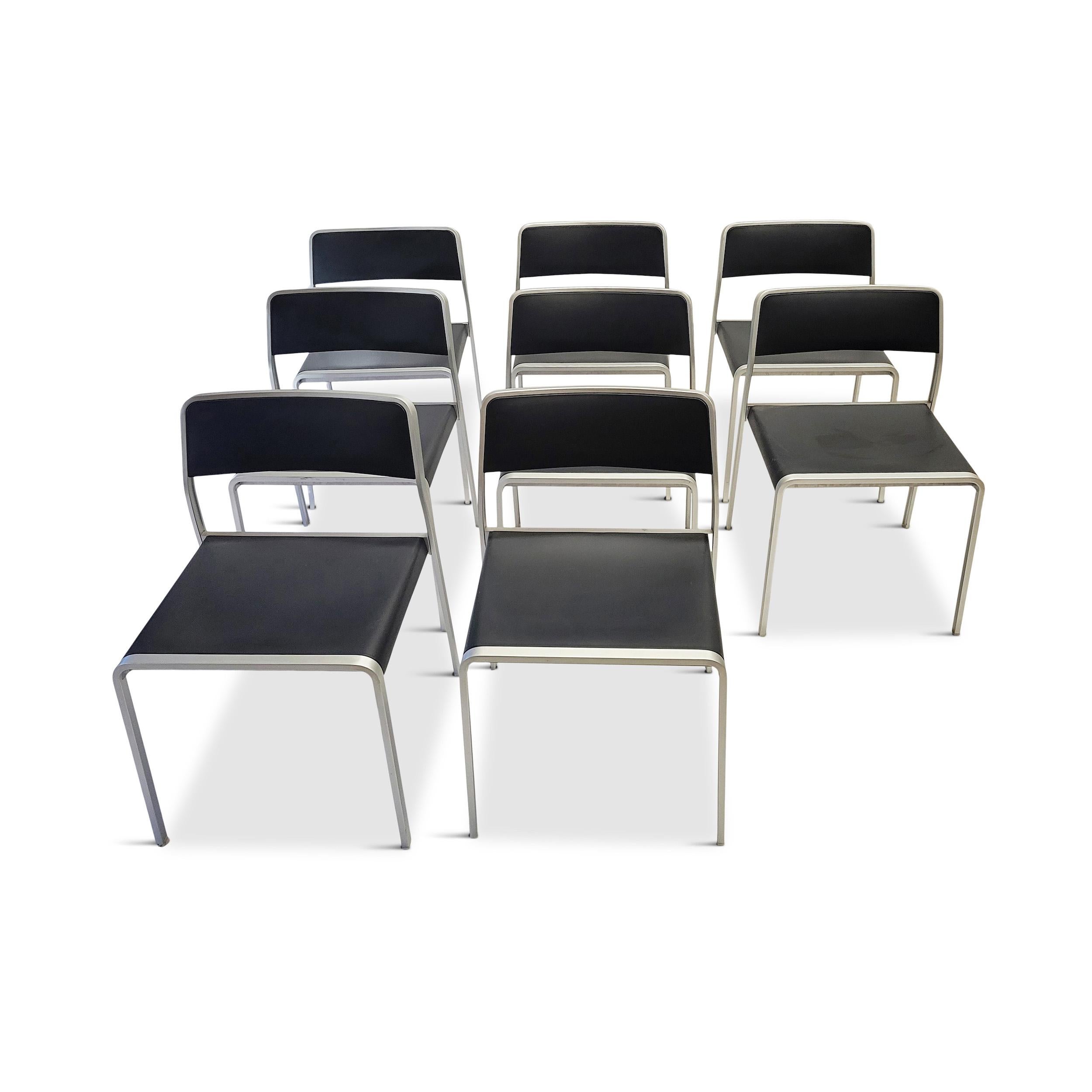 Contemporary Pair of Bridge Chairs by Carlo Tamborini for Pallucco For Sale