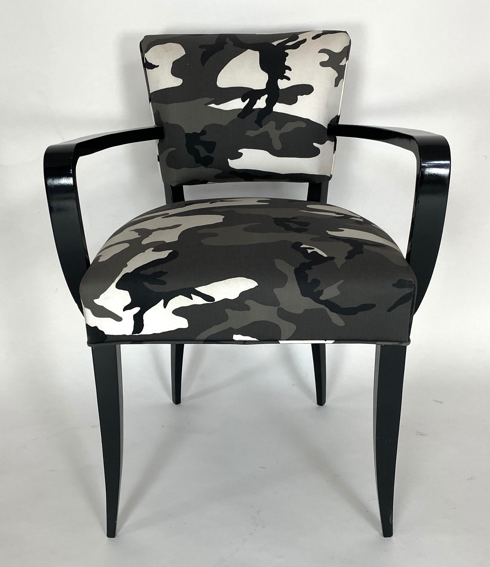 Pair of Bridge Chairs, Urban Camo For Sale 3