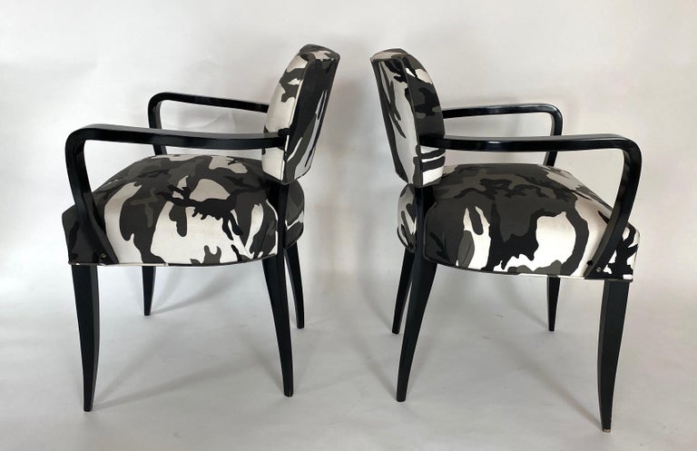 Pair of Bridge Chairs, Urban Camo In Good Condition For Sale In Los Angeles, CA