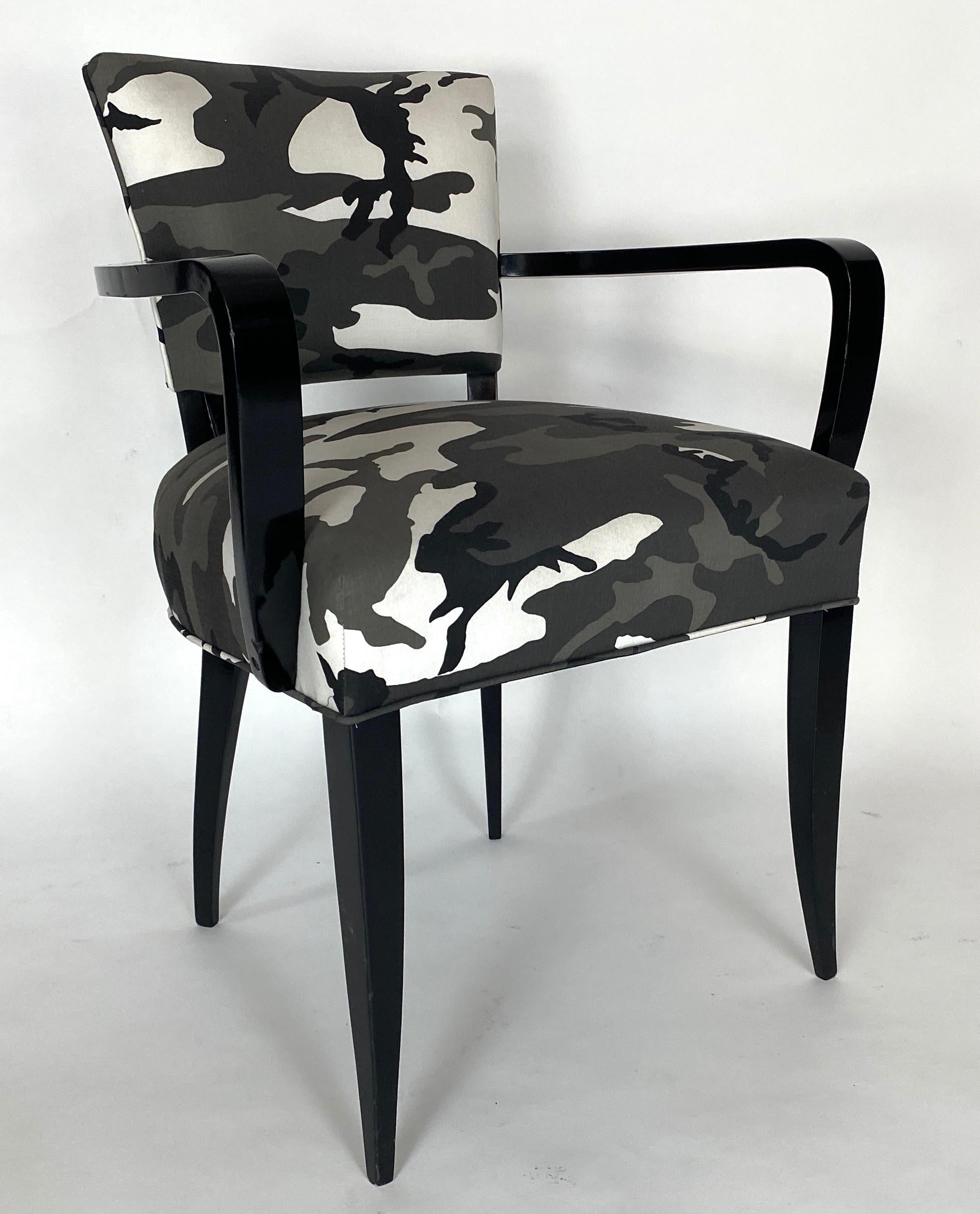 Mid-20th Century Pair of Bridge Chairs, Urban Camo For Sale