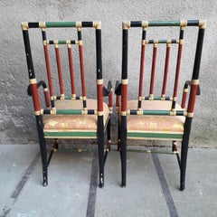 Pair of Brighton Pavilion Style Armchairs, 20th Century