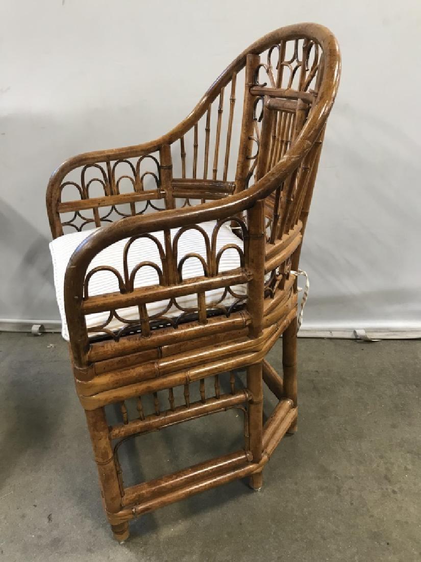 Pair of Brighton Pavilion Style Bamboo Armchairs In Good Condition In Sheffield, MA