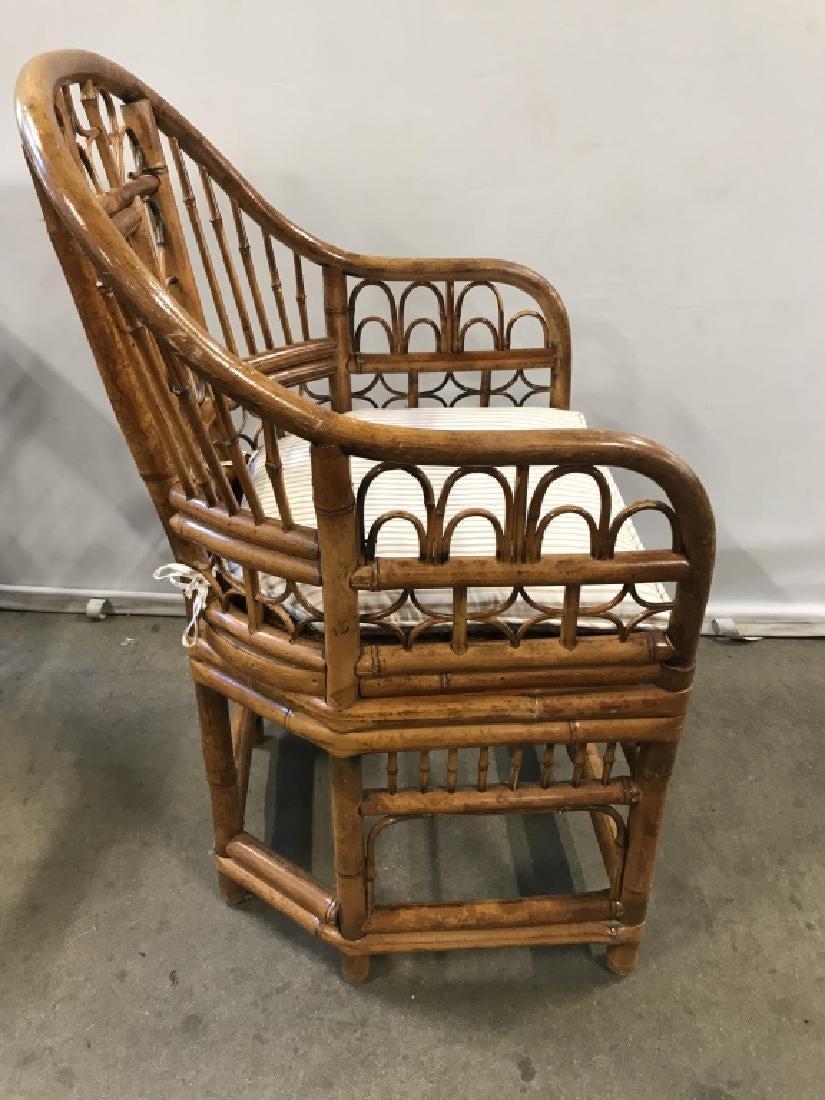 20th Century Pair of Brighton Pavilion Style Bamboo Armchairs