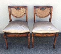 Pair of British Colonial Side Chairs