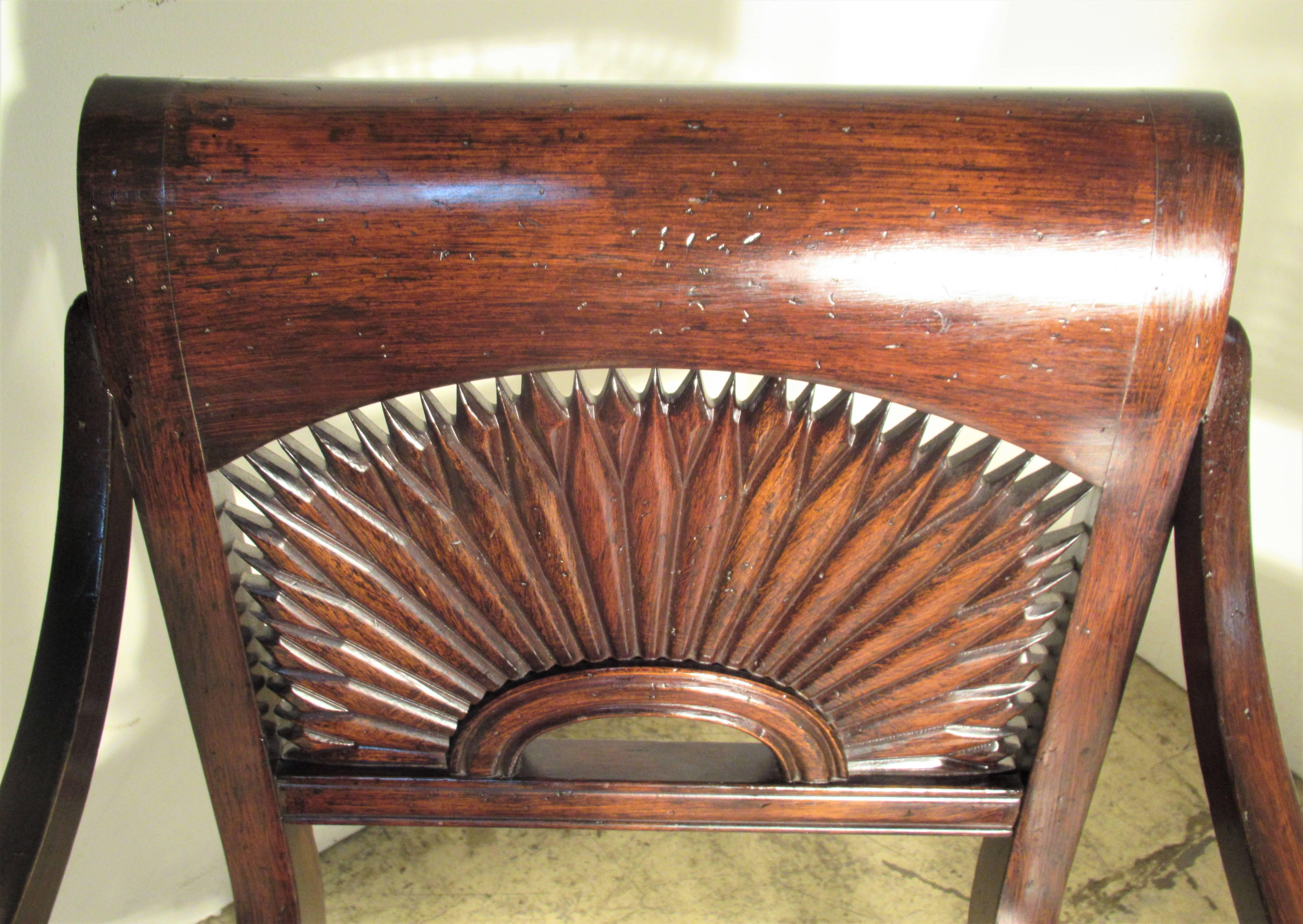 20th Century Pair of British Colonial Style Armchairs