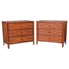 Pair of British Colonial Style Chests or Stands