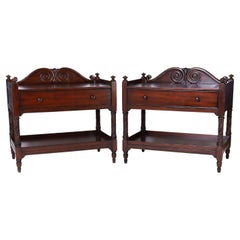 Pair of British Colonial Style Stands or Tables