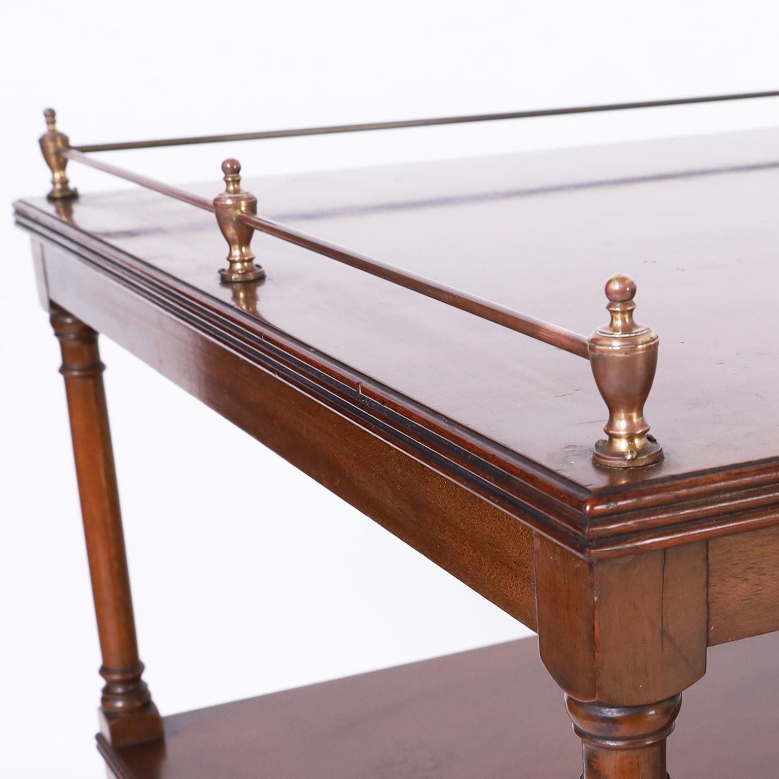 Hardwood Pair of British Colonial Style Tables or Stands
