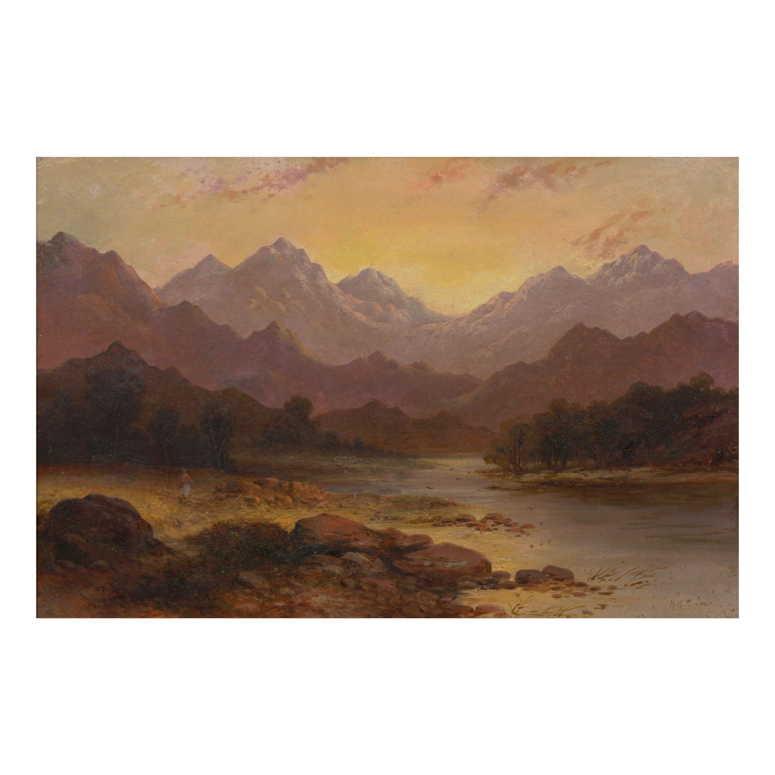 Pair of British School '19th Century' Scottish Highland Landscape Paintings 9