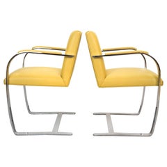 Pair of Brno Chairs by Ludwig Mies van der Rohe for Knoll Studio