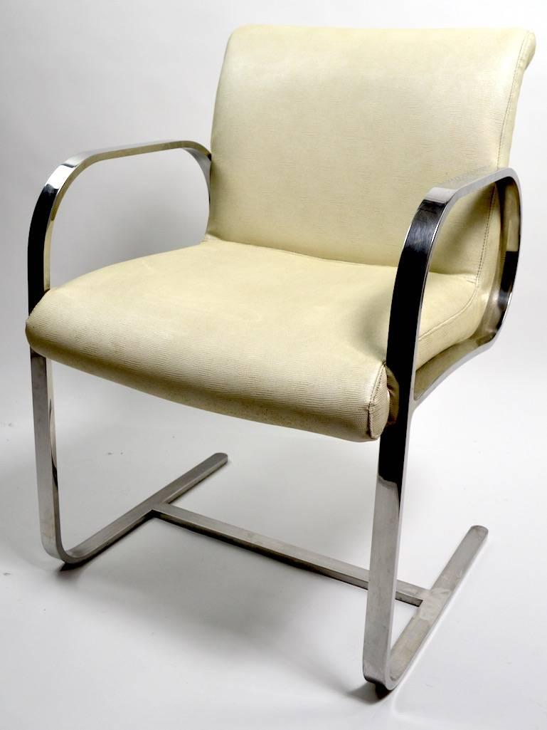 International Style Pair of Brno Style Chairs Attributed to Brueton