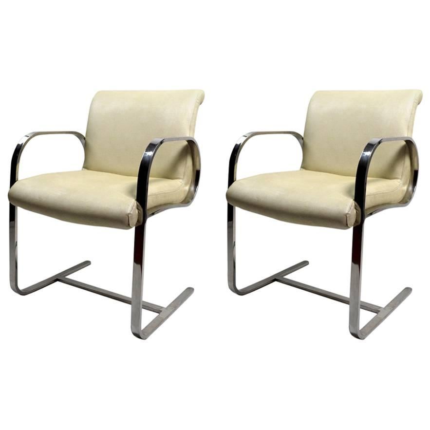 Pair of Brno Style Chairs Attributed to Brueton