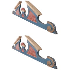 Pair of Broken Pediments