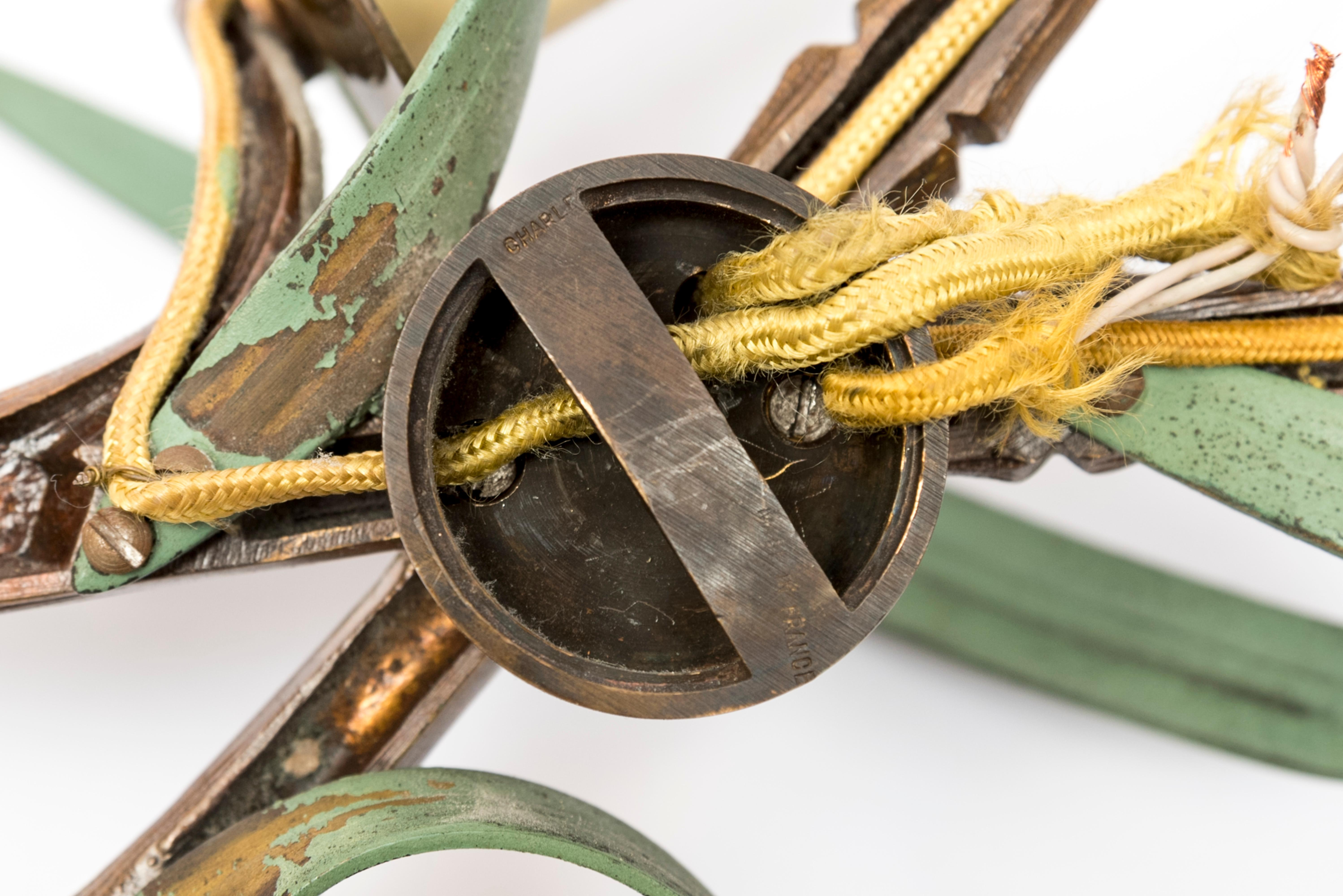 Pair of Bronze 1970s Sconces by Maison Charles 1