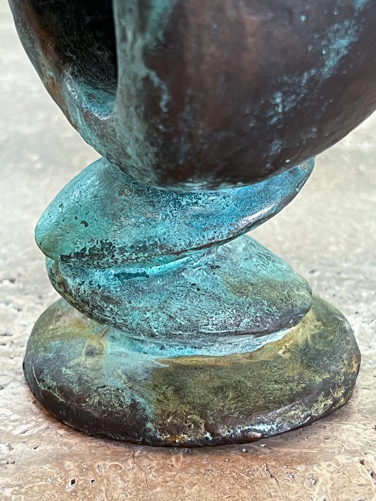 Pair of Bronze Abstract Sculptures For Sale 1
