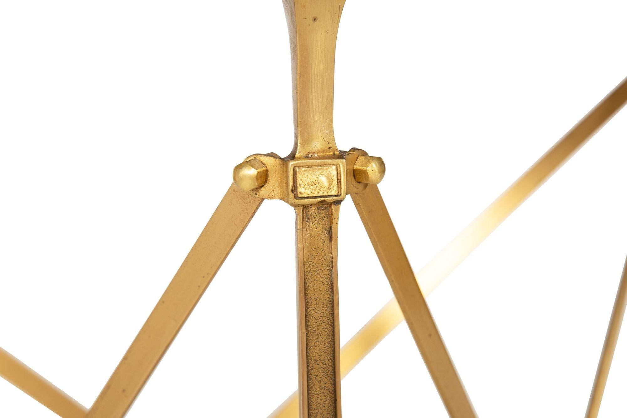 Pair of Bronze and Black Granite Demilune Console Tables, Manner of Jansen For Sale 4