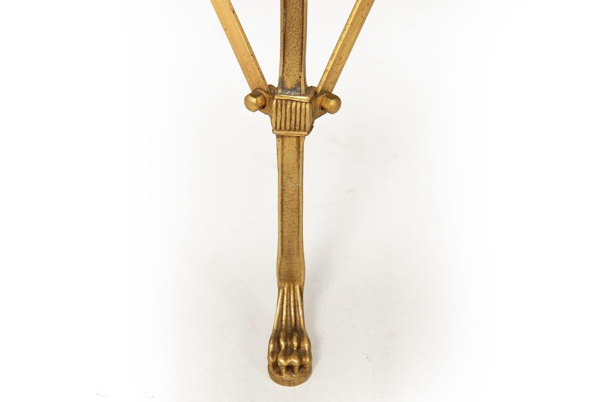 Pair of Bronze and Black Granite Demilune Console Tables, Manner of Jansen For Sale 10