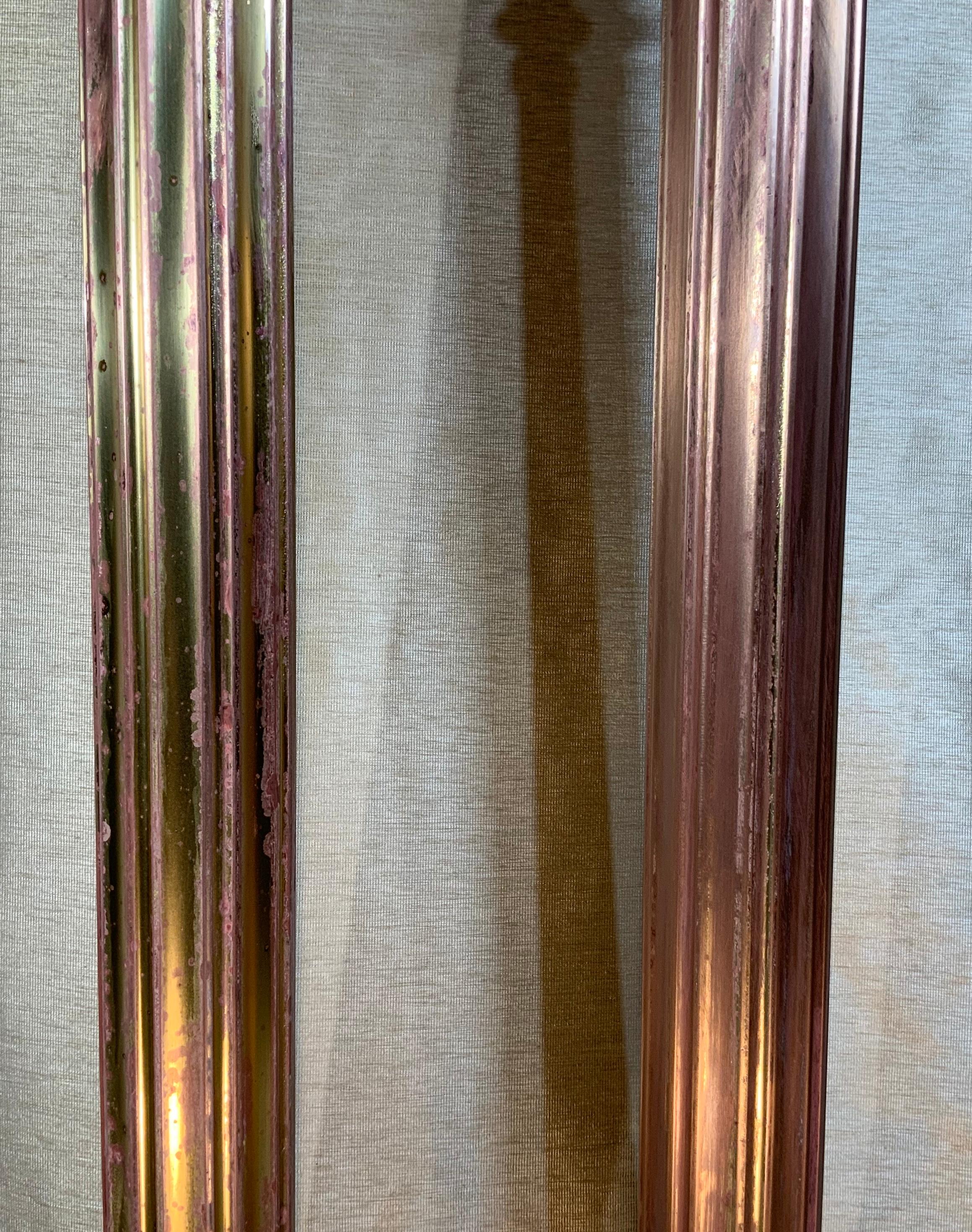 American Pair of Bronze and Brass Neoclassical Style Columns For Sale