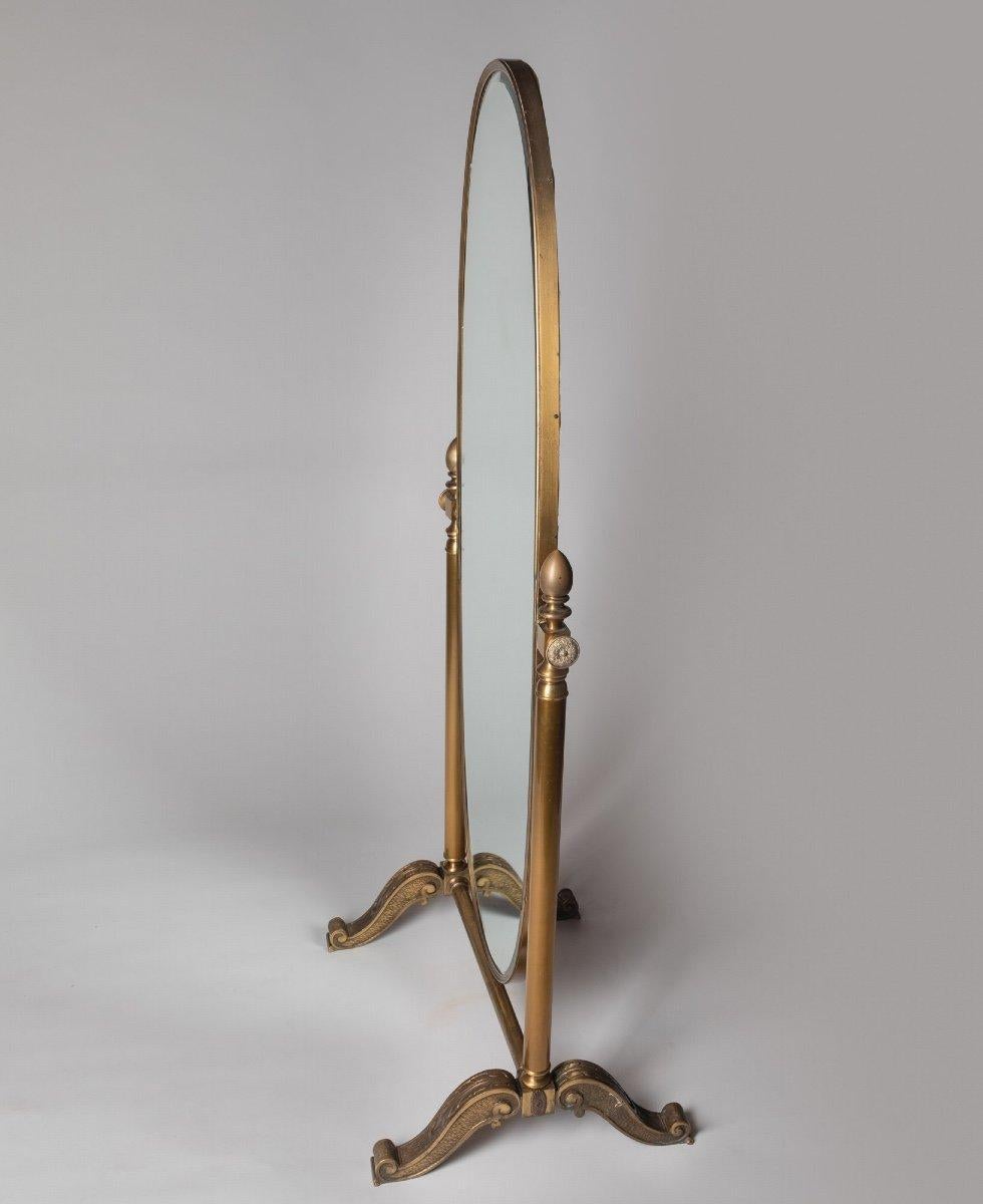 Magnificent pair of Psyches.
The Psyches are in bronze and brass of Art Deco style of the XXth century.

Dimensions:

H: 155cm, W: 68cm, D: 55cm

ref 3212