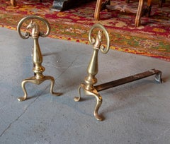Pair of Bronze and Iron Morels Horse-Shaped