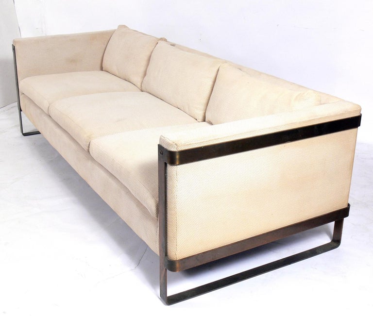 Pair of Bronze Armed Sofas at 1stDibs