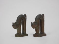 Pair of Bronze Art Deco Bookends