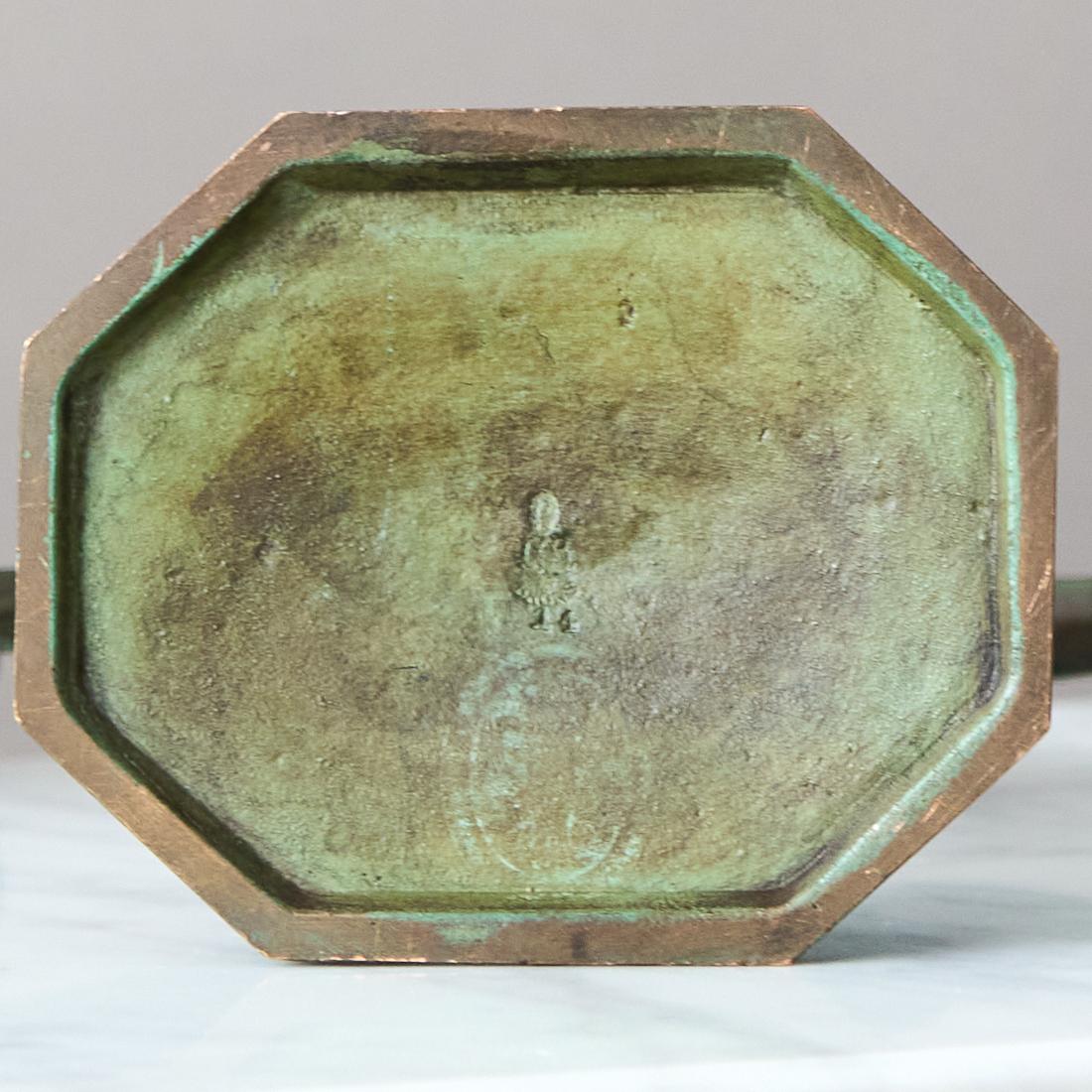 Paar Art-Déco-Kerzenständer aus Bronze von GAB Guldsmedsaktiebolaget, Schweden, 1930er Jahre im Angebot 1