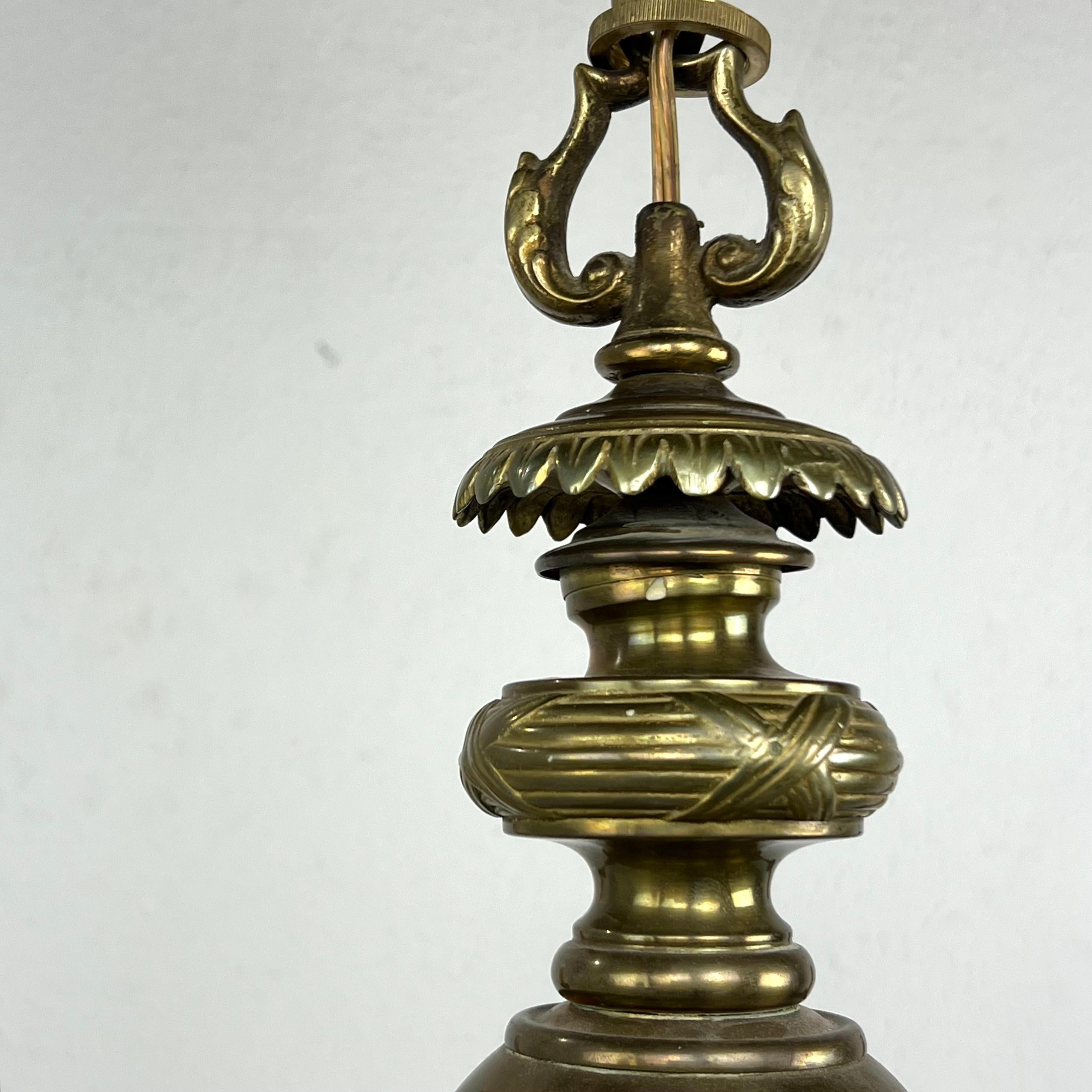 Paire de chandeliers Art Nouveau à 4 bras en bronze en vente 9