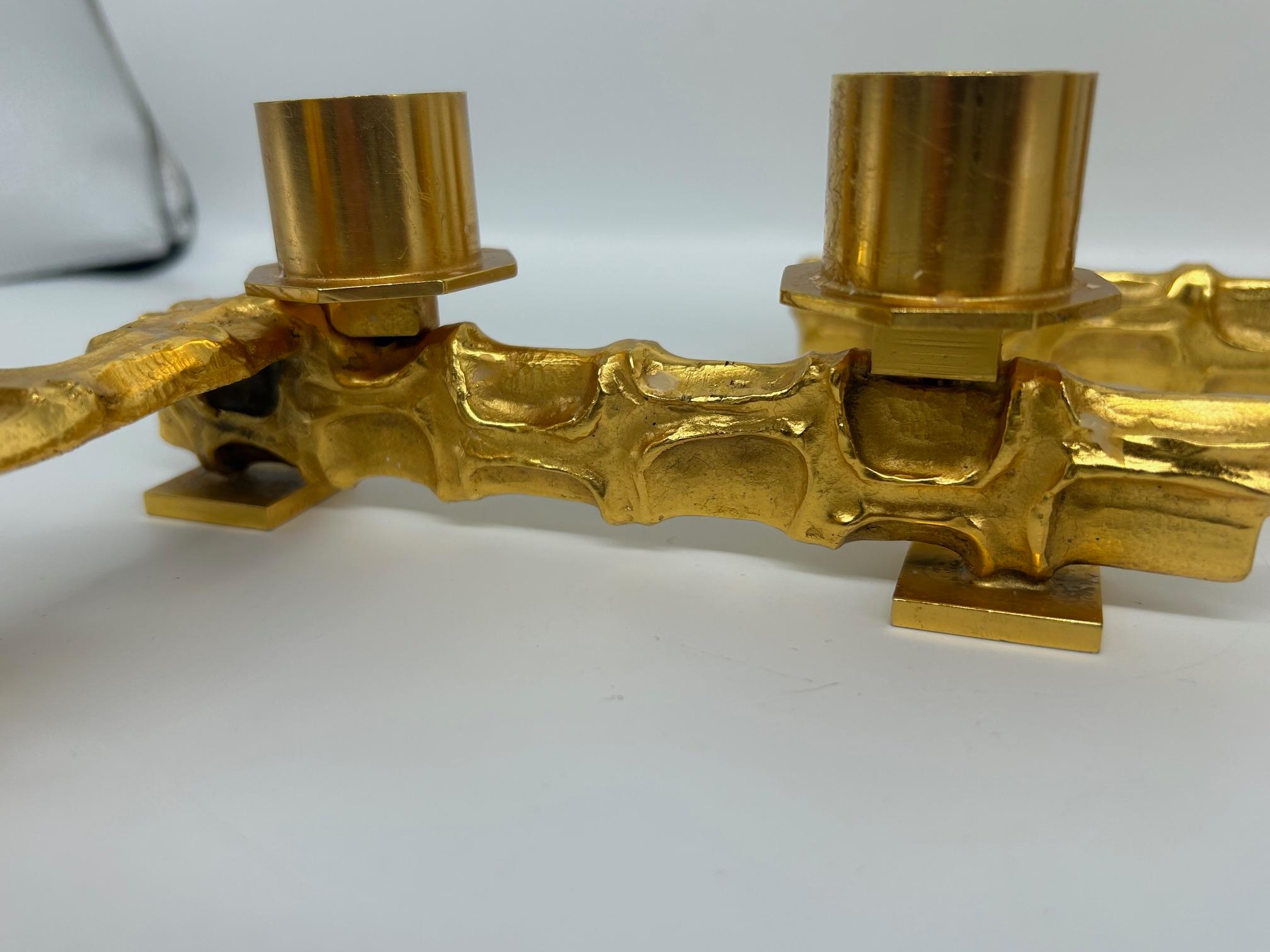 Bronzo coppia di portacandele in bronzo in vendita