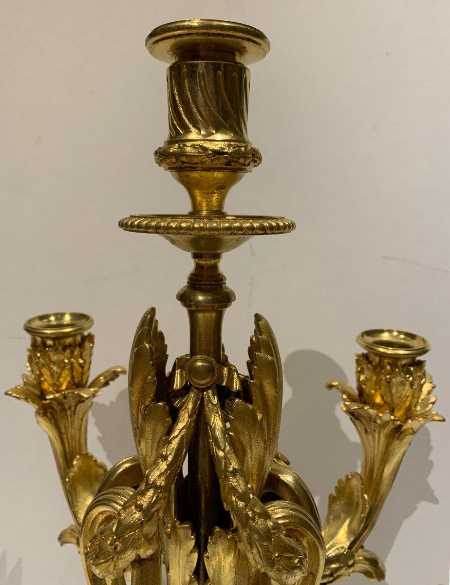 Pair of Bronze Candlesticks 0ctave Lelièvre and Susse Frères For Sale 1