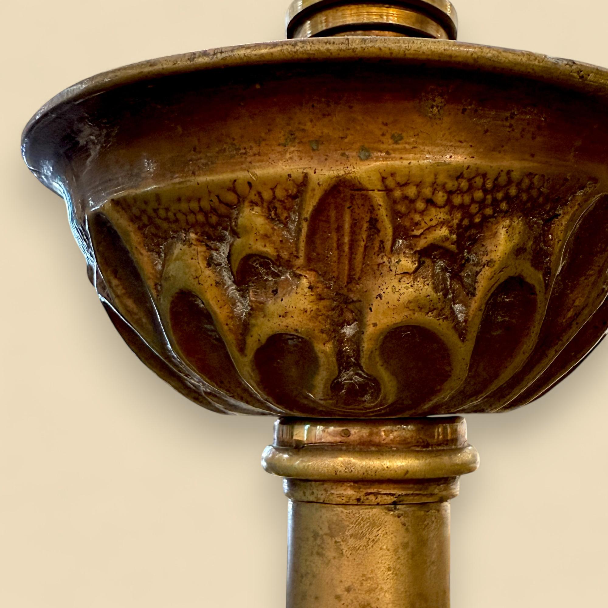 Pair of Bronze Candlesticks, 17th Century For Sale 7