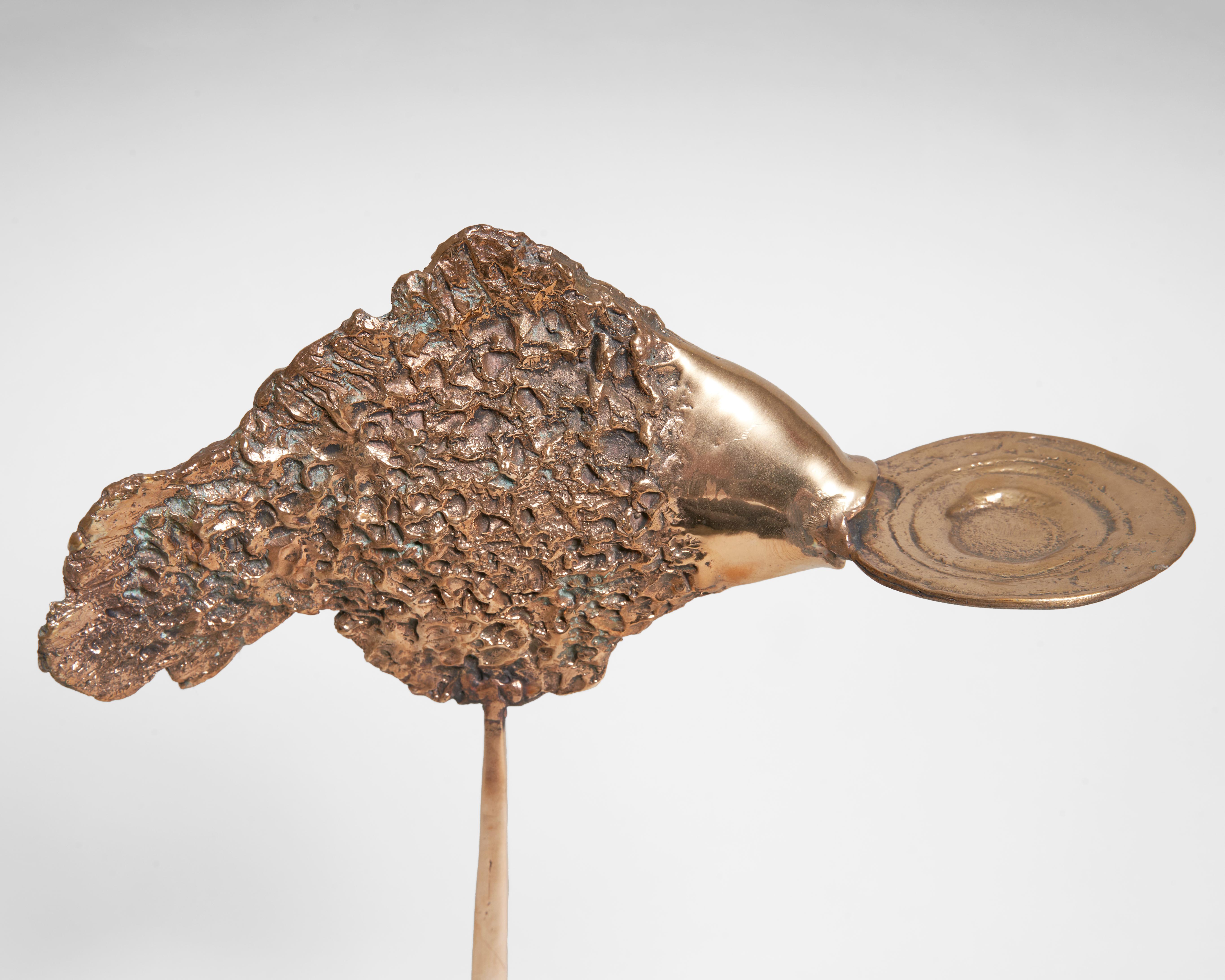 European Pair of Bronze Candlesticks by Do König-Vassilakis