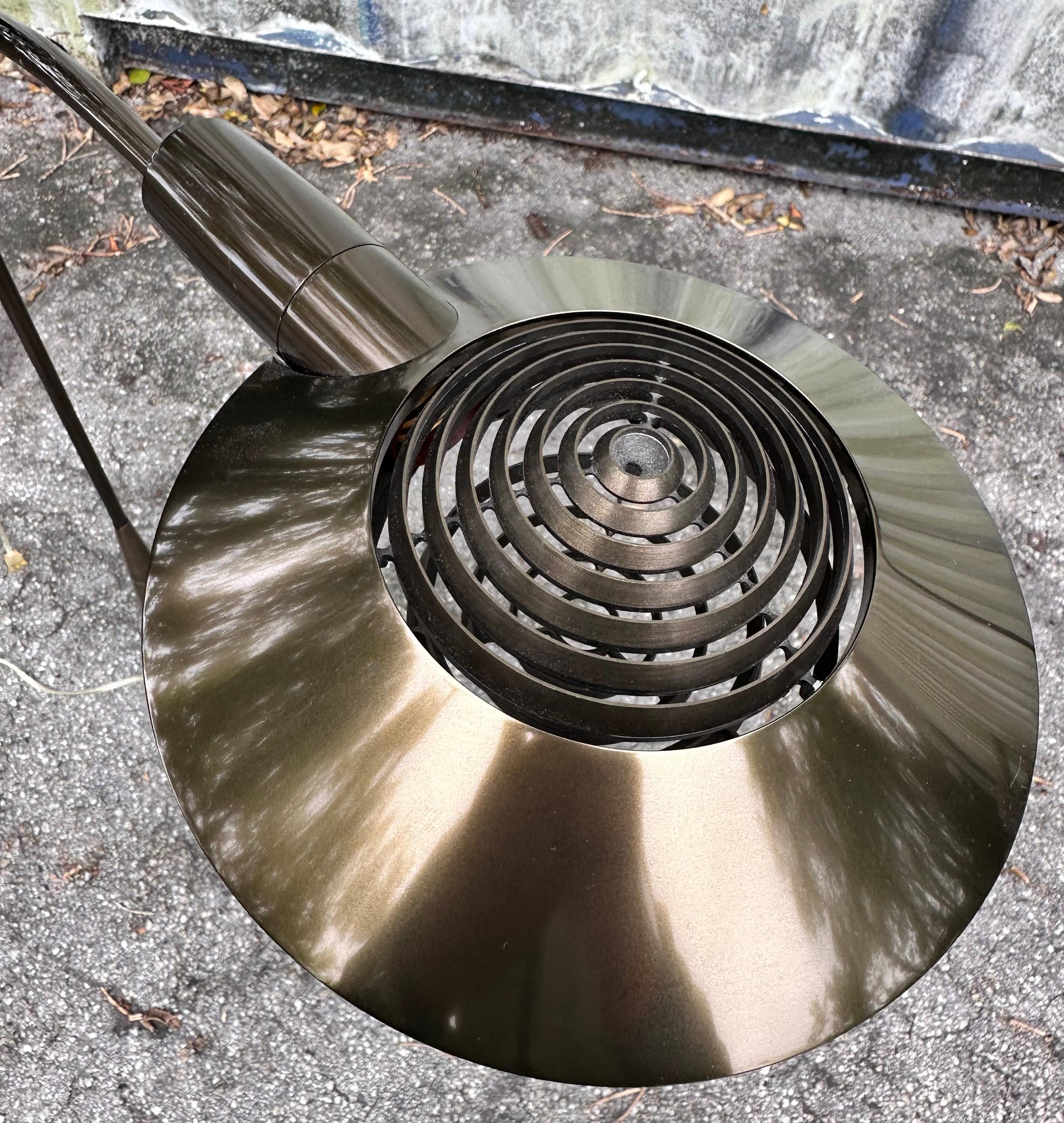 American Pair Of  Bronze Cedric Hartman Floor Lamps  For Sale