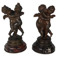 Pair of Cherub Bronzes French 19th century