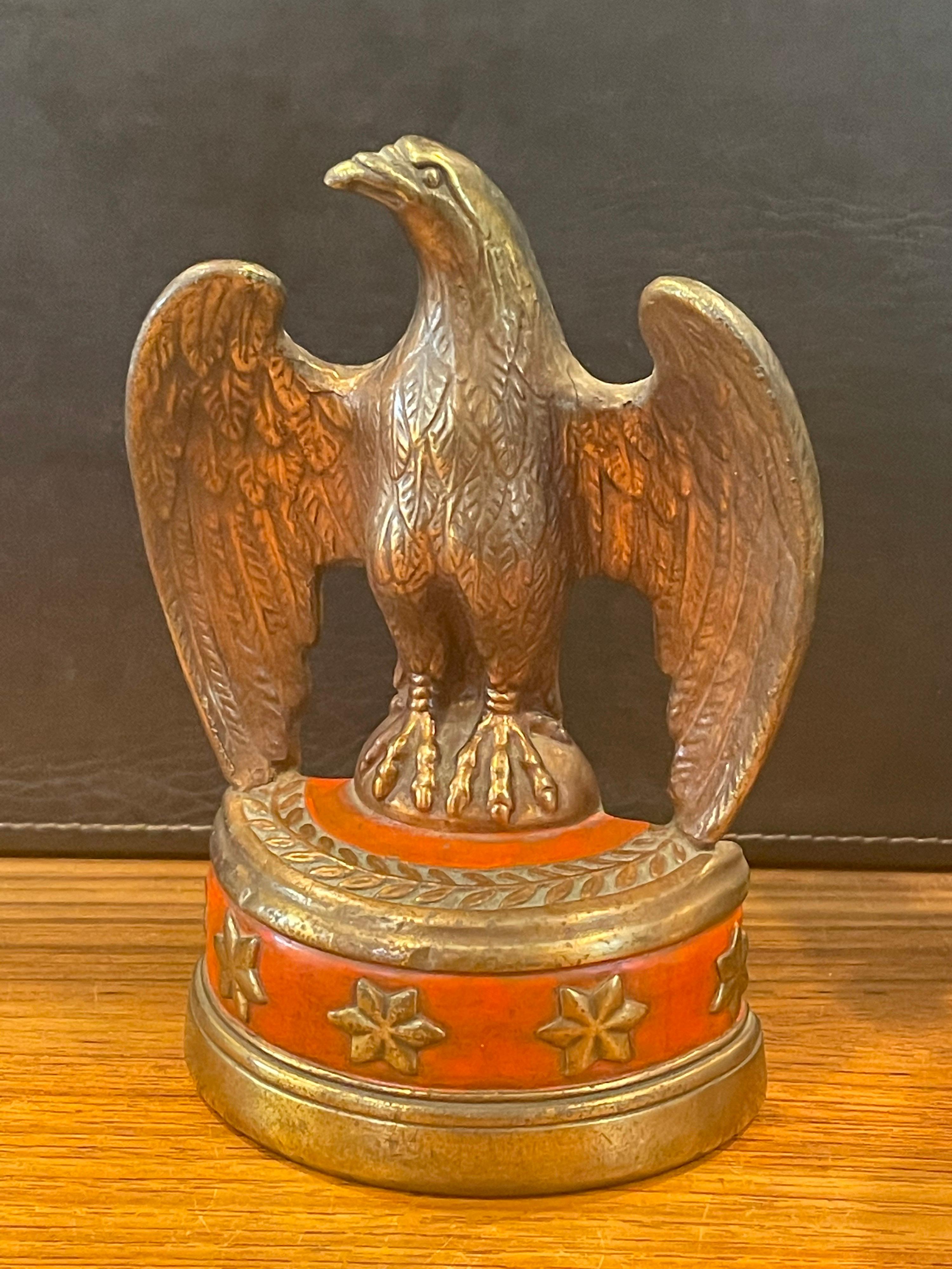Pair of Bronze Clad American Eagle 'John Kennedy JFK' Bookends 3