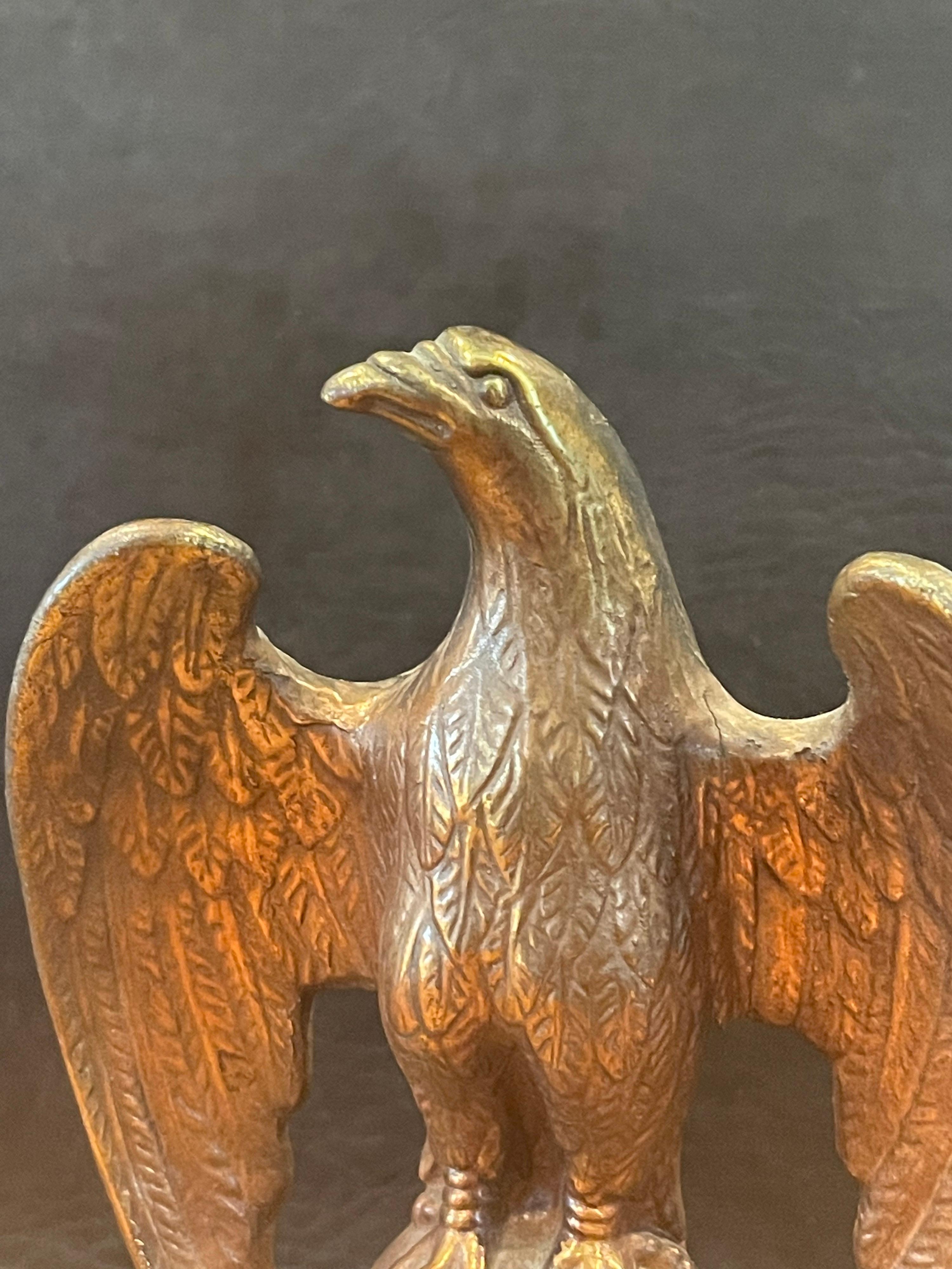 Pair of Bronze Clad American Eagle 'John Kennedy JFK' Bookends 5