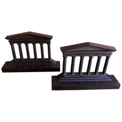 Pair of Bronze Columns / Parthenon Bookends