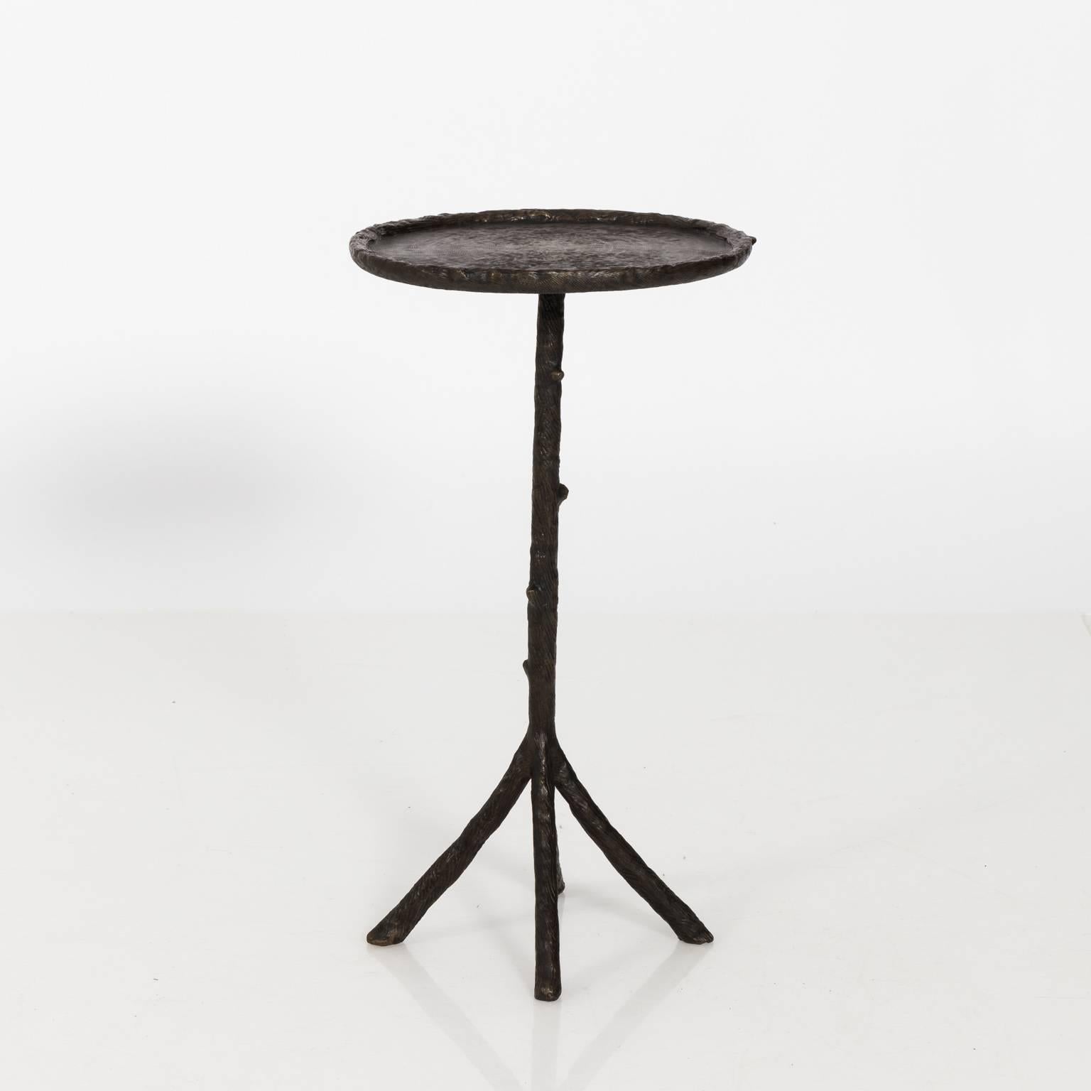 Pair of Bronze Corbin Winston Twig Side Tables For Sale 2