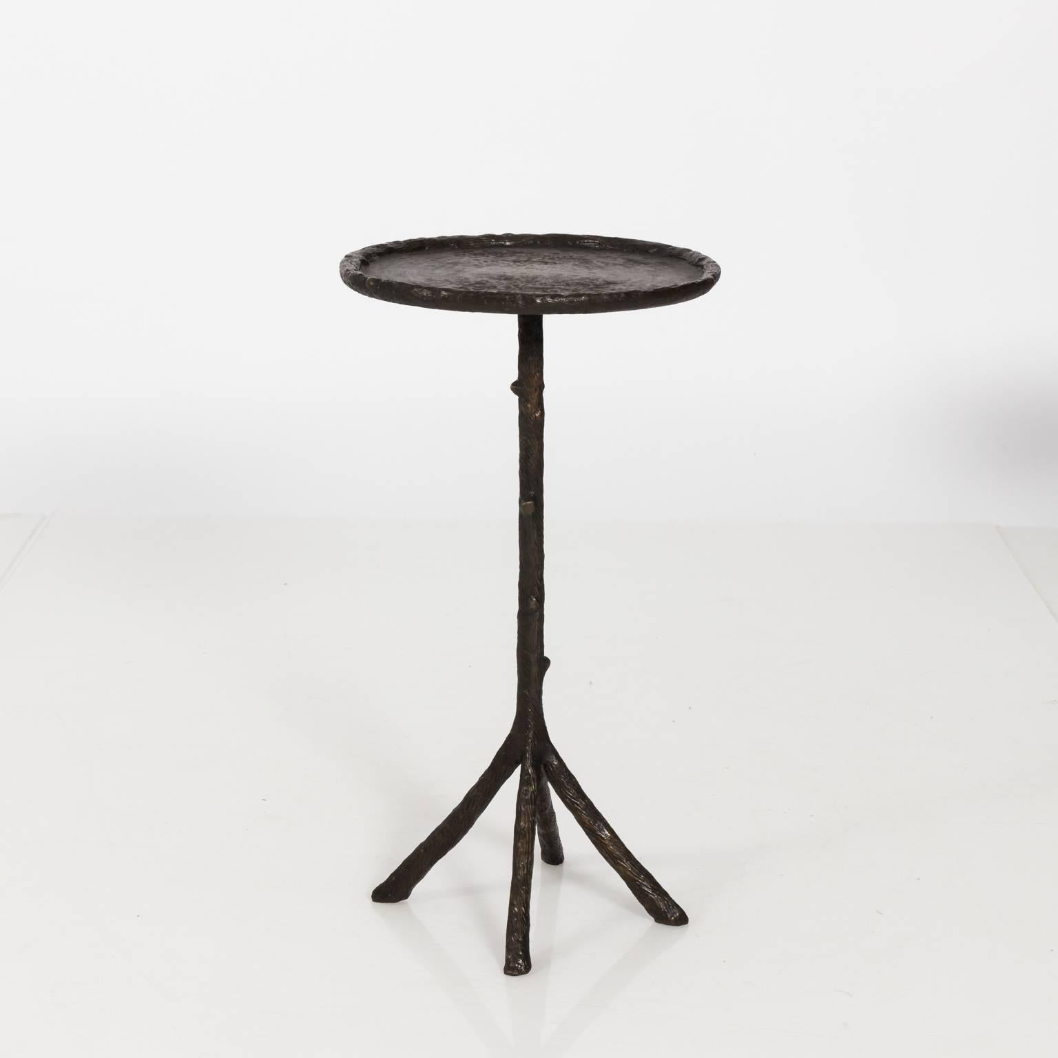 Pair of Bronze Corbin Winston Twig Side Tables For Sale 4